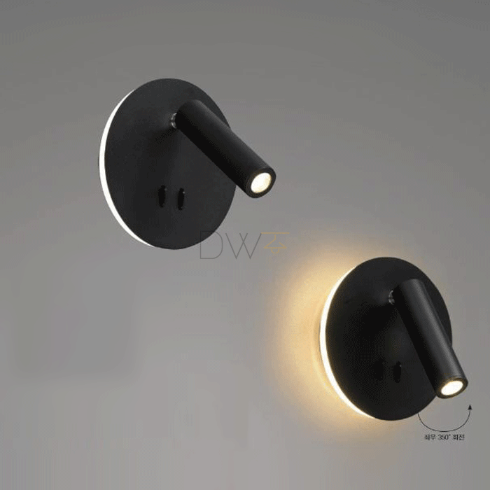LED 뉴앵글 원형 B/R 9W (블랙/화이트)